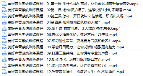 声音训练视频课程-视频文件截图