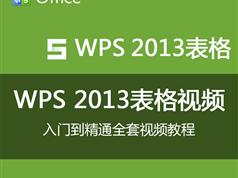 WPS2013表格精品视频教程学习与下载（55集）