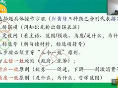 高考政治解题方法秘籍7-10月测评解析补课与答疑