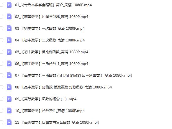 宋浩《2022专升本数学全程辅导班课程》