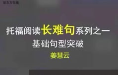 托福阅读长难句考点系列突破解析