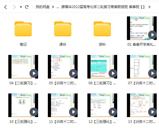 廖耀华2022届高考化学二轮复习寒春联报班-冲刺高分，助你备战高考