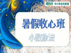 小学五年级数学,语文,英语收心班视频教程(新东方 6讲课)