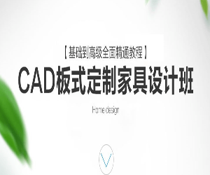 高级视频课程——定制家具CAD设计专业班