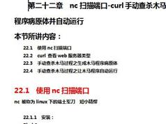 nmap和curl工具攻防实战演练视频教程