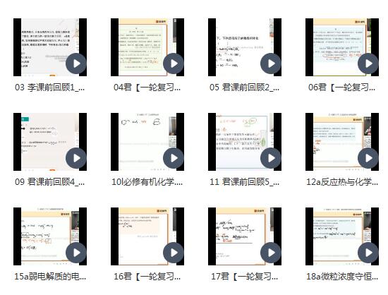 2022高三化学李霄君A+暑秋班-冲刺高考，助力高分
