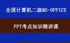 全国计算机二级考试MSOffice之PPT考点精讲视频课程