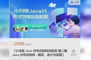 小马哥Java分布式架构训练视频