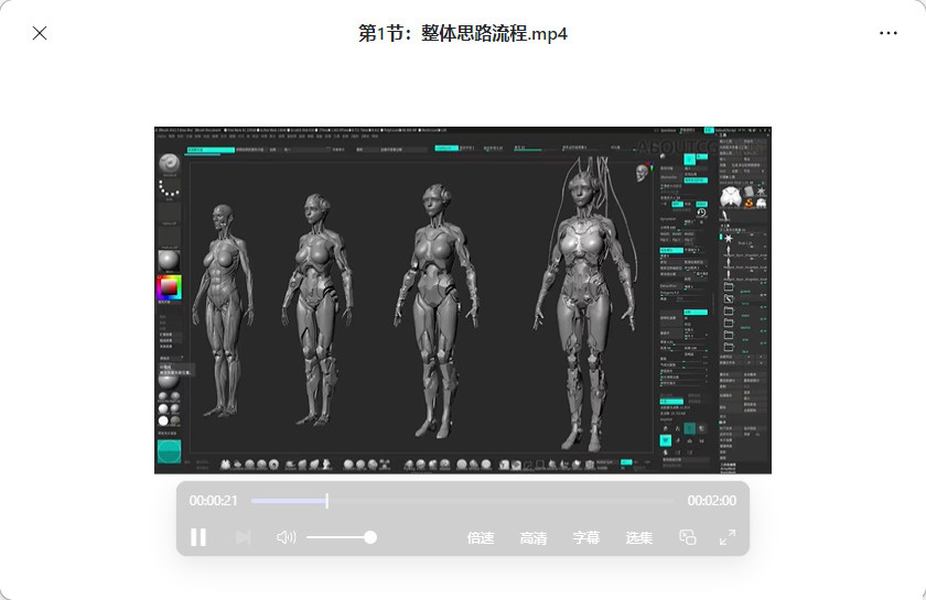 ZBrush硬表面建模技术全流程视频