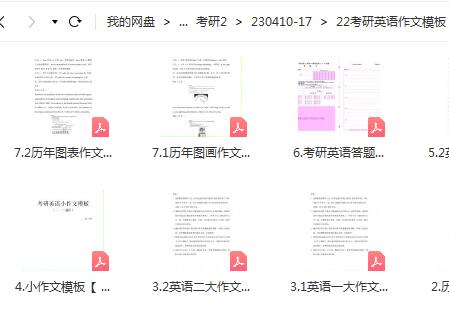 大学英语 2022考研英语作文写作模板