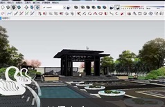 Sketchup景观设计建模视频教程全