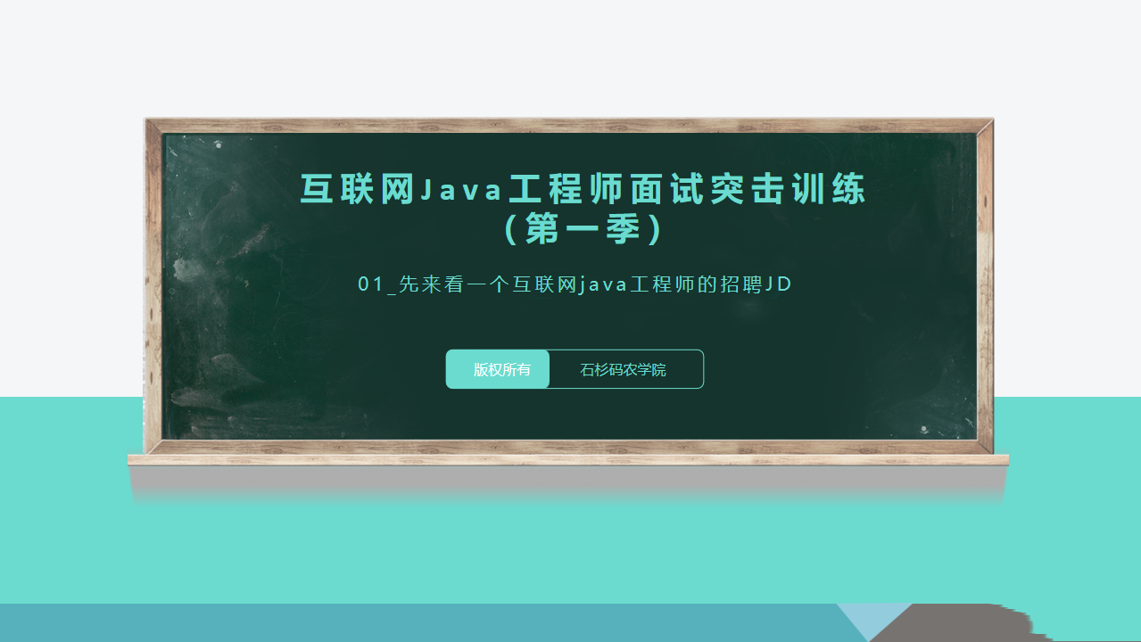 互联网Java工程师面试突击视频