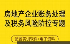 财务主管房地产企业账处理及风险